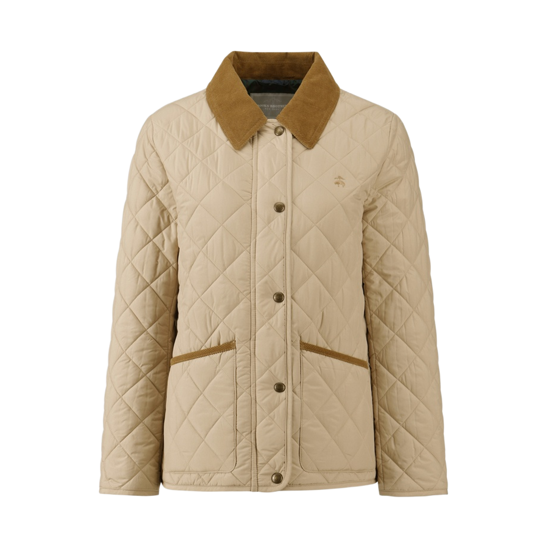 BBOPWBG401-ZBE BrooksBrothers Women's Quilted Jacket Beige