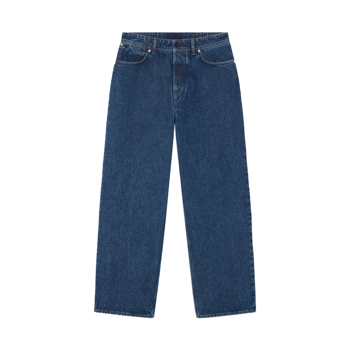 L2S14J1000-06S0J34-VJ202 Stone Island J100006 Indigo Denim-Medium Grainy Wash Loose-Fit Five-Pocket Jeans Blue Medium Wash - 26FW