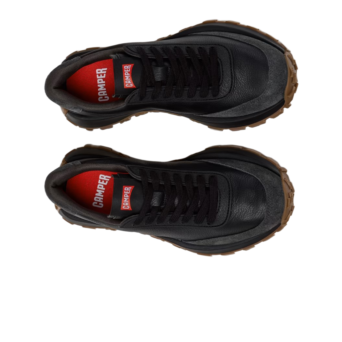 (W) 캠퍼 드리프트 트레일 레더 스니커즈 블랙((W) Camper Drift Trail Leather Sneakers Black) - 2