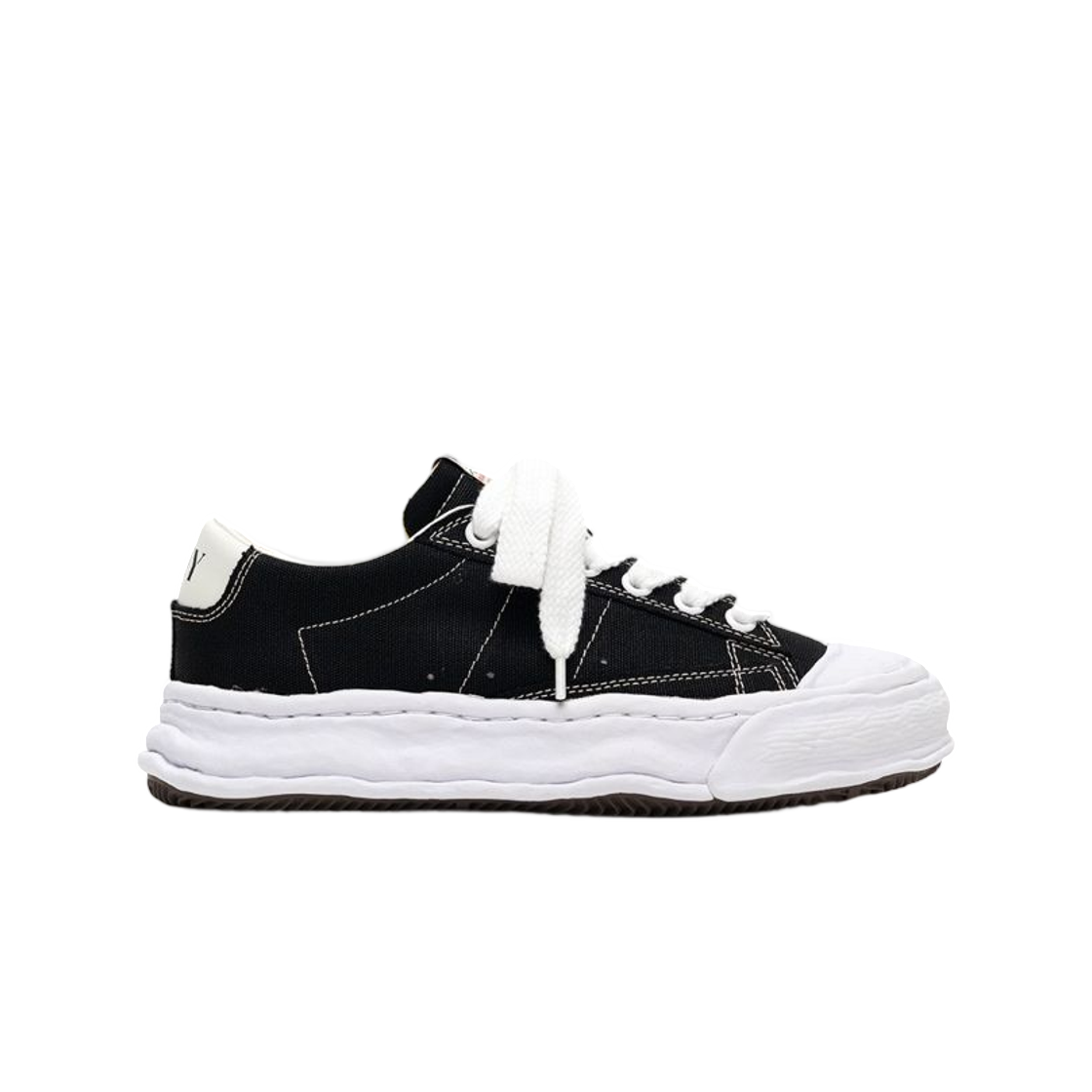 A17FW704-BLACK Maison Mihara Yasuhiro Jackson OG Sole Canvas Low-Top Sneakers Black