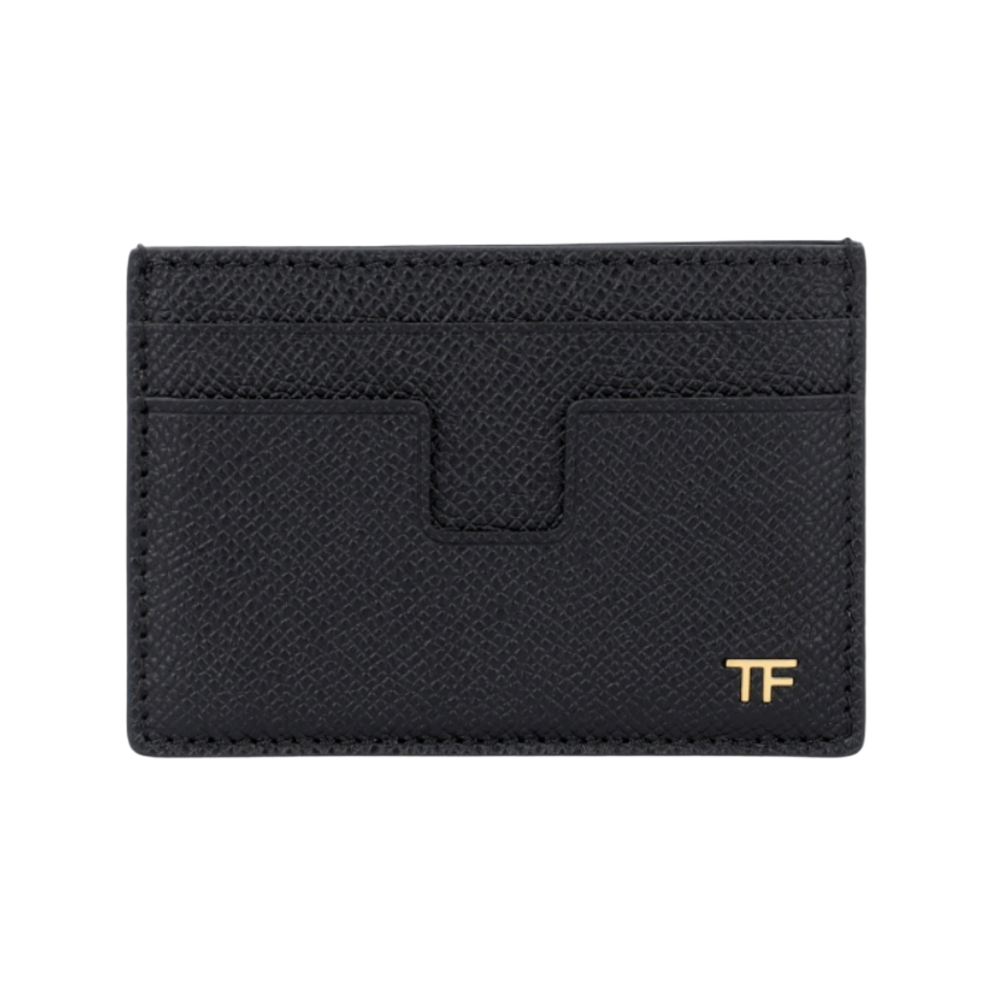 YM341-LCL081G-NAA Tom Ford TF Logo Grain Leather Money Clip Black