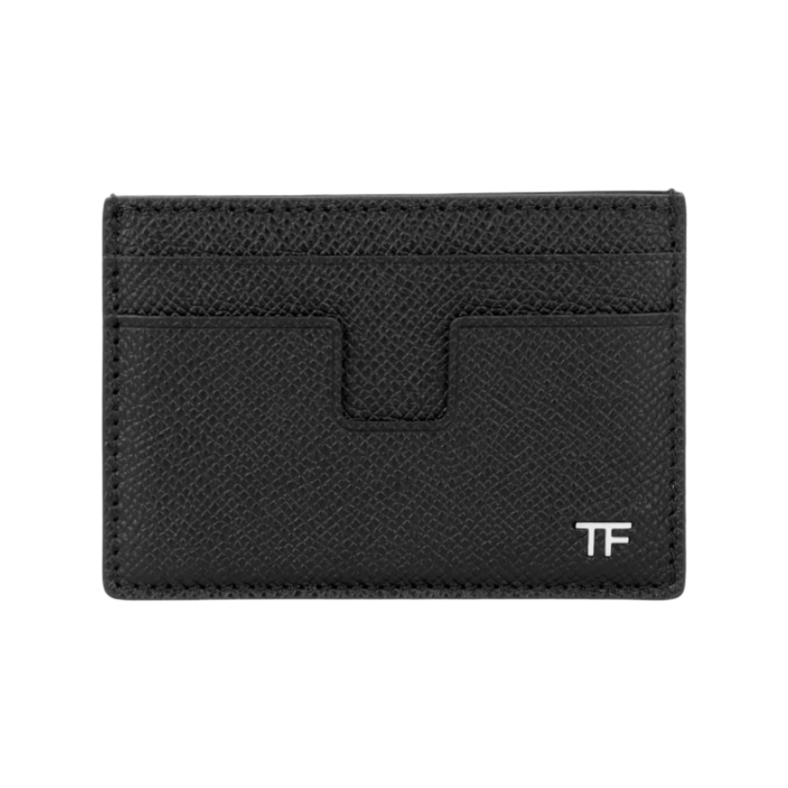 YM341-LCL081S-NAA Tom Ford TF Logo Grain Leather Money Clip Black