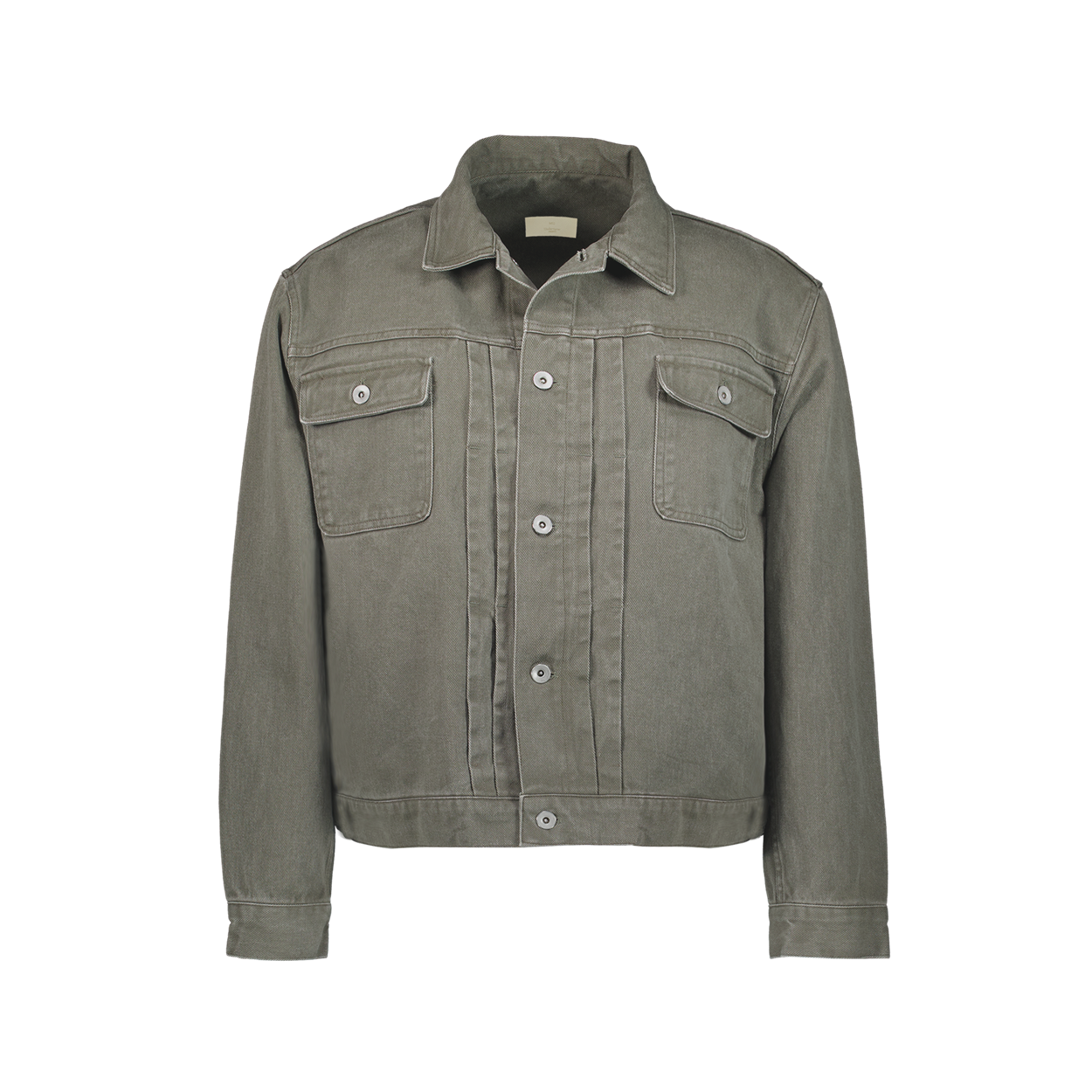 UMCM219KK [예약배송] Undermycar Mu.219 Classic Logo Cropped Trucker Jacket Khaki