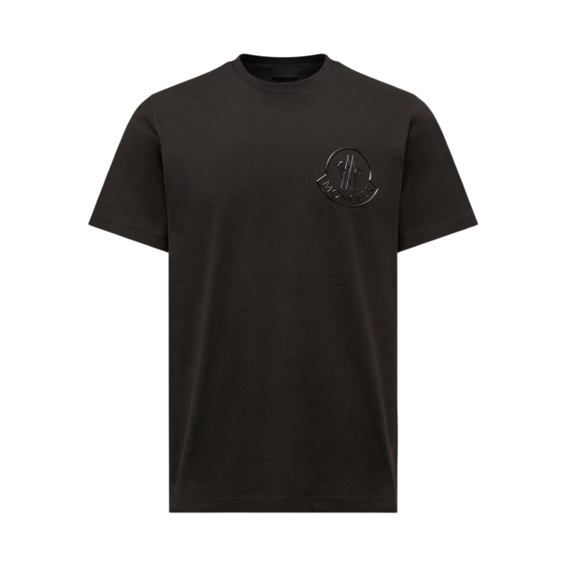 L2-091-8C00037-89AYW-999 Moncler Three Dimensional Logo Cotton T-Shirt Black - 26FW