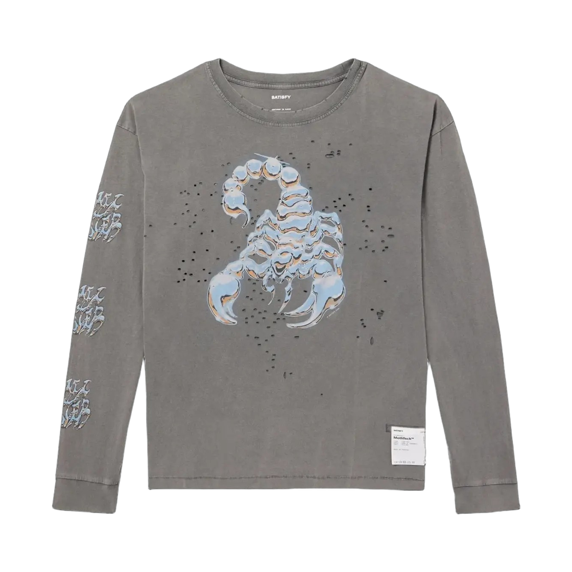 11073-01A40 Satisfy Mothtech Long T‑Shirt Faded Black
