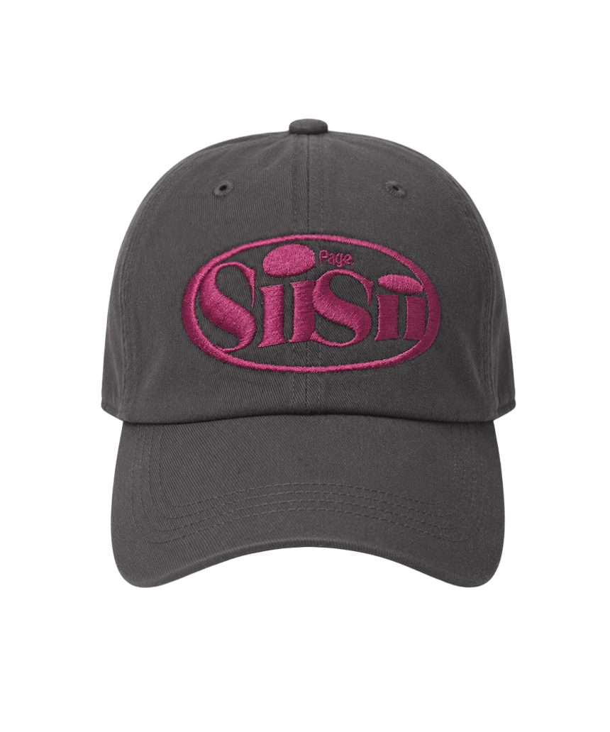 P261AO005BW pagesiisii Oval Logo Baseball Cap Dark Brown
