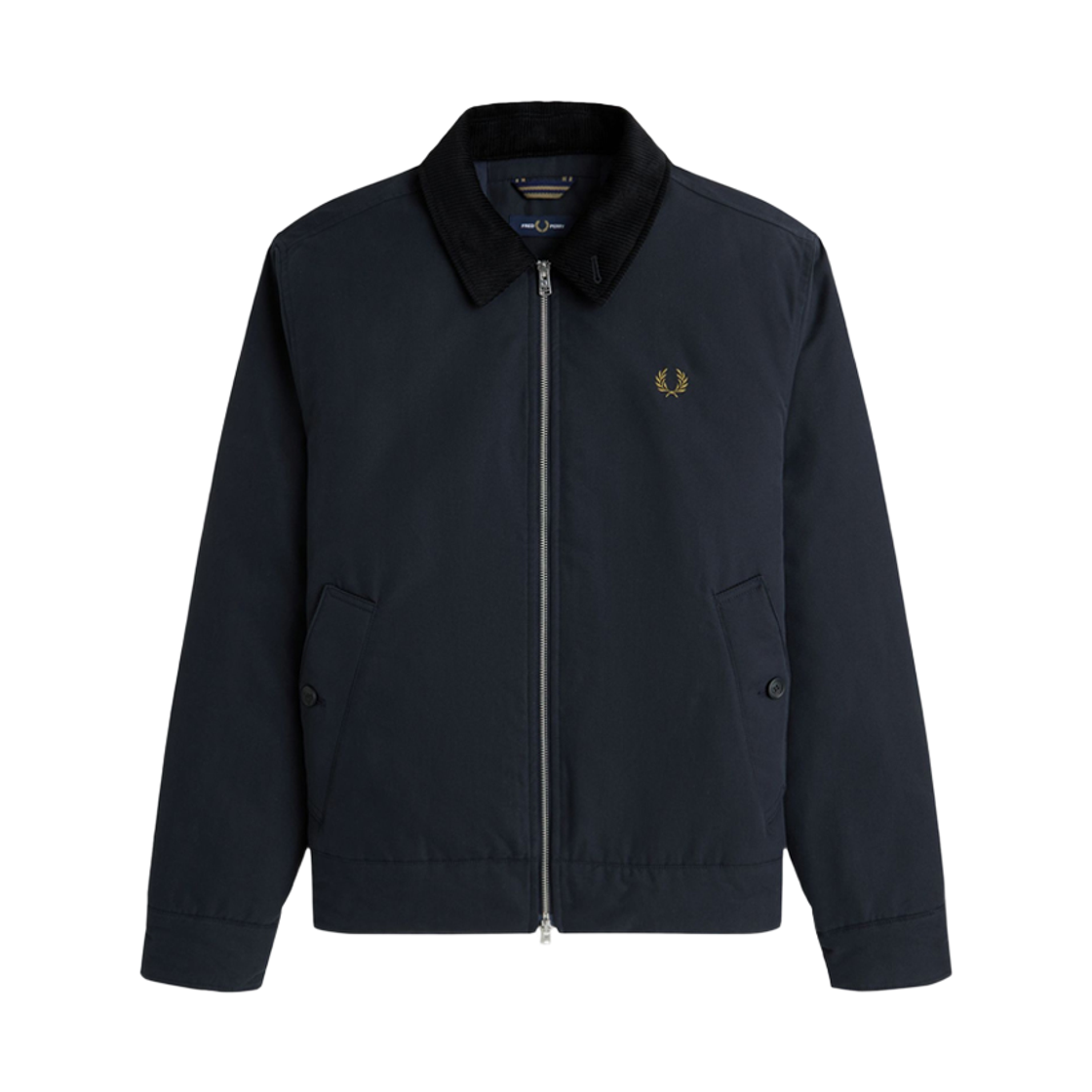 AFPM2G38535-795 Fred Perry Relaxed Raglan Sleeve Padded Jacket Navy