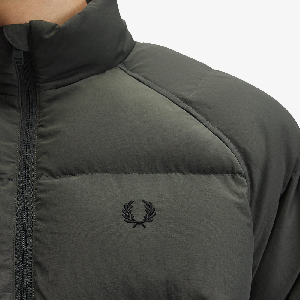 프레드페리 래글런 슬리브 패디드 재킷 필드그린(Fred Perry Raglan Sleeve Padded Jacket Field Green) - 6