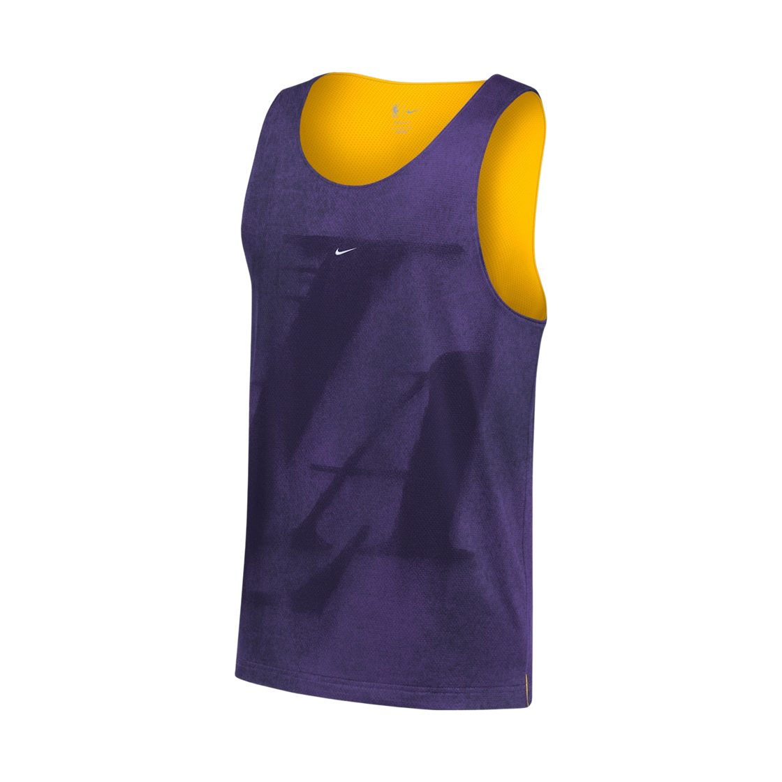 II5567-504 Nike Los Angeles Lakers Standard Issue Mesh Basketball Jersey Field Purple Amarillo (II5567-504)