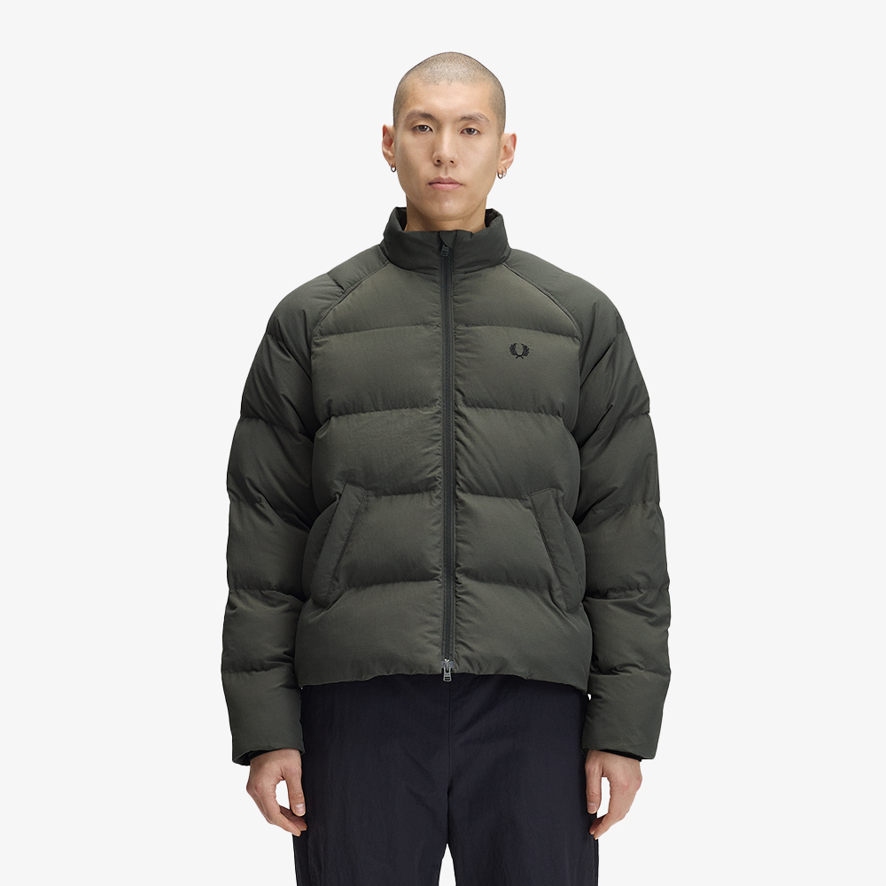 프레드페리 래글런 슬리브 패디드 재킷 필드그린(Fred Perry Raglan Sleeve Padded Jacket Field Green) - 3