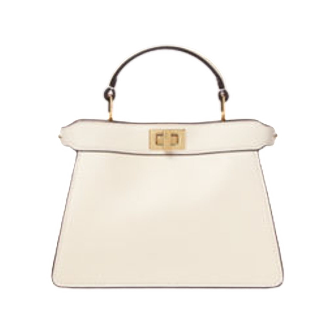 8BN335B083F1WYK Fendi Peekaboo I See U Petite Leather Bag Beige