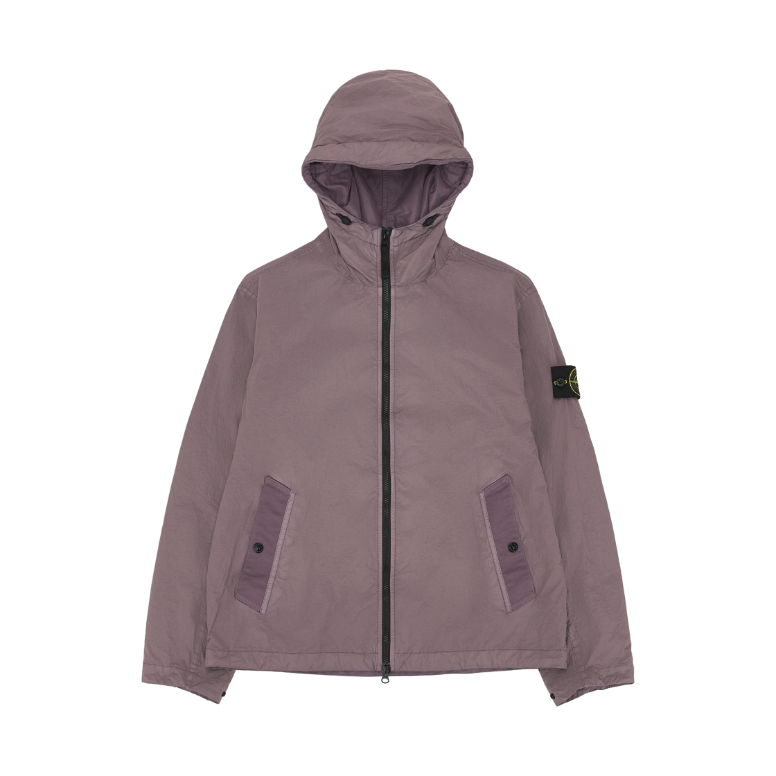 L1S1541000-01S0A23-V008F Stone Island 4100001 Crinkle Reps NY Hooded Jacket with Wind Resistance and Anti Drop Purple Grey - 26SS