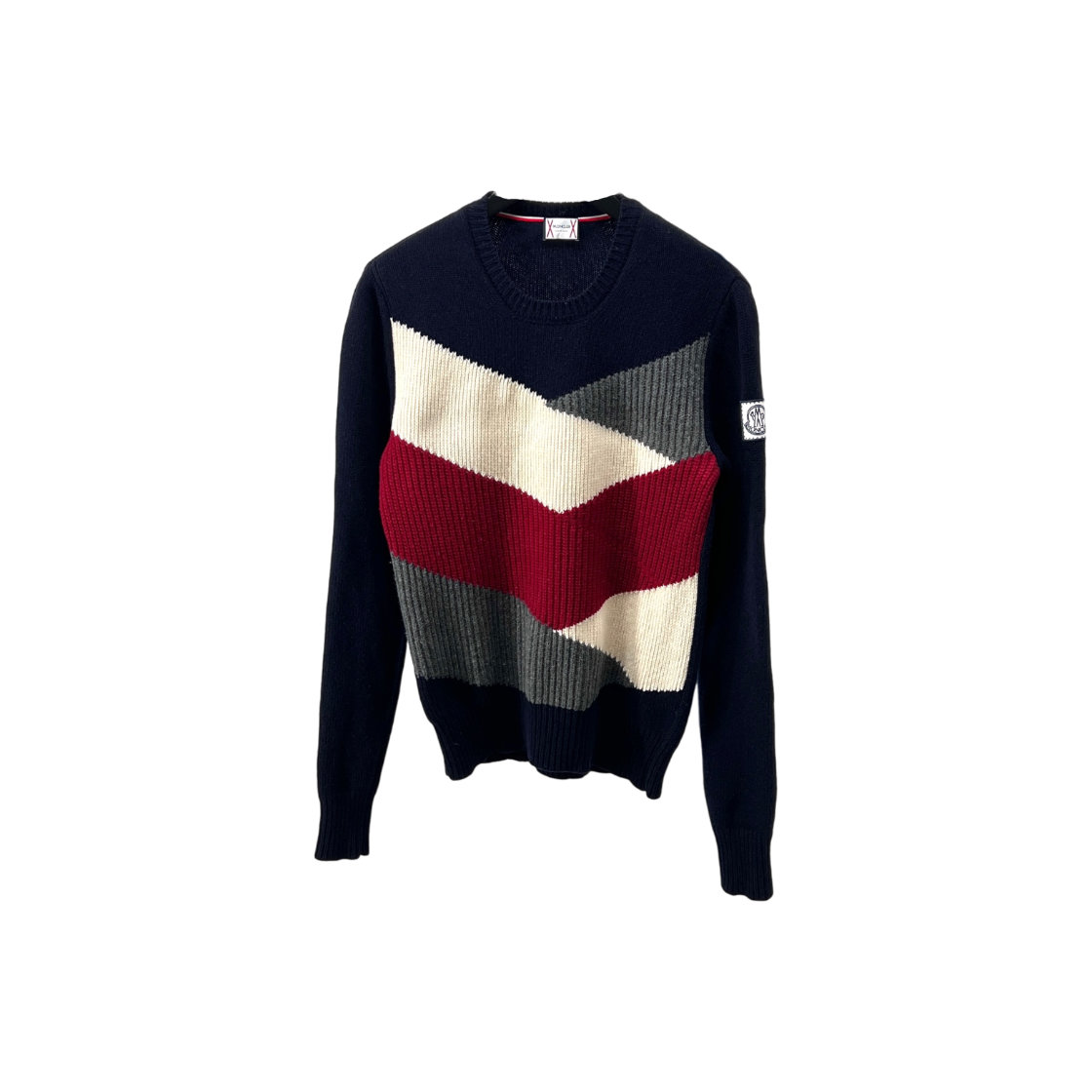 ITKC7QJHOBVH Moncler Gamma Blue Long Sleeve Knit Sweater
