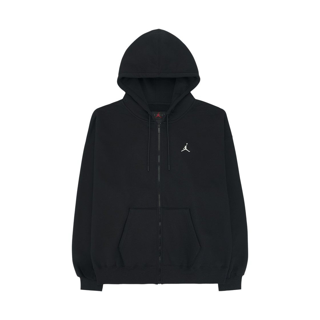 조던 브루클린 플리스 오버사이즈 풀 집 후드 블랙 세일 (IB7231-010)(Jordan Brooklyn Fleece Oversized Full Zip Hoodie Black Sail (IB7231-010)) - 1