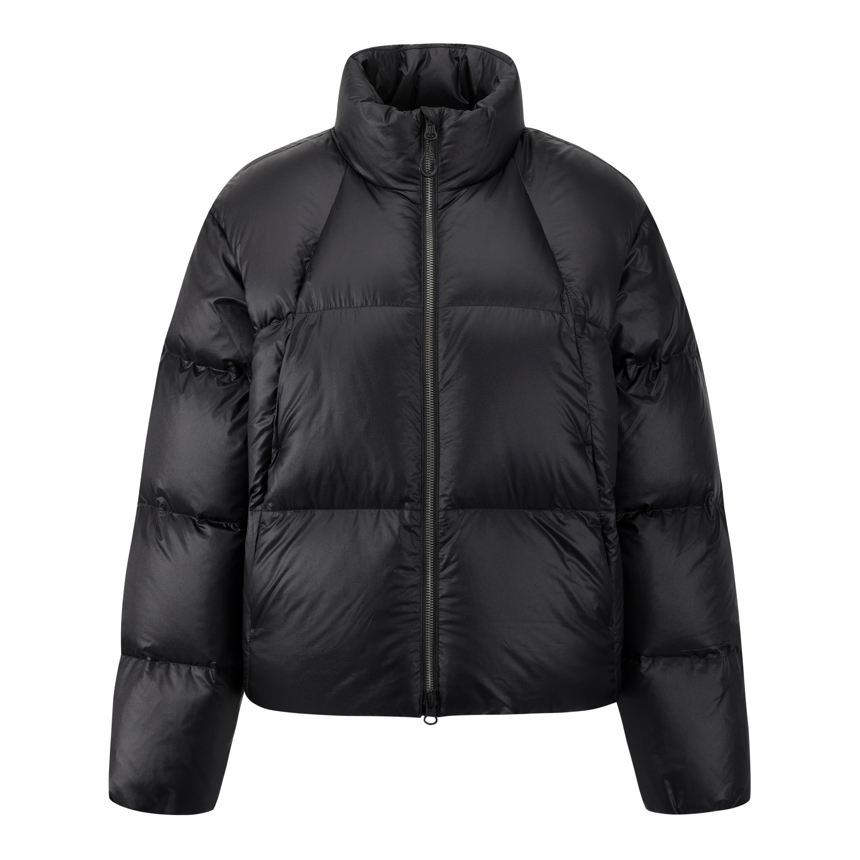 1BYPAWV510BK BlackYak Women'S DIAMOND FUSE Cropped Down Jacket #2 Bk